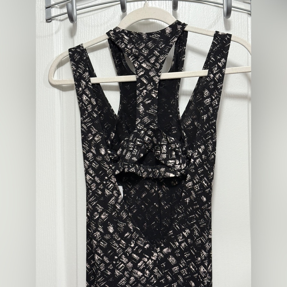 NWT RVCA Rite Moves Maxi Dress Size XS Juniors Black Print Built In Bra Viscose - Picture 5 of 16